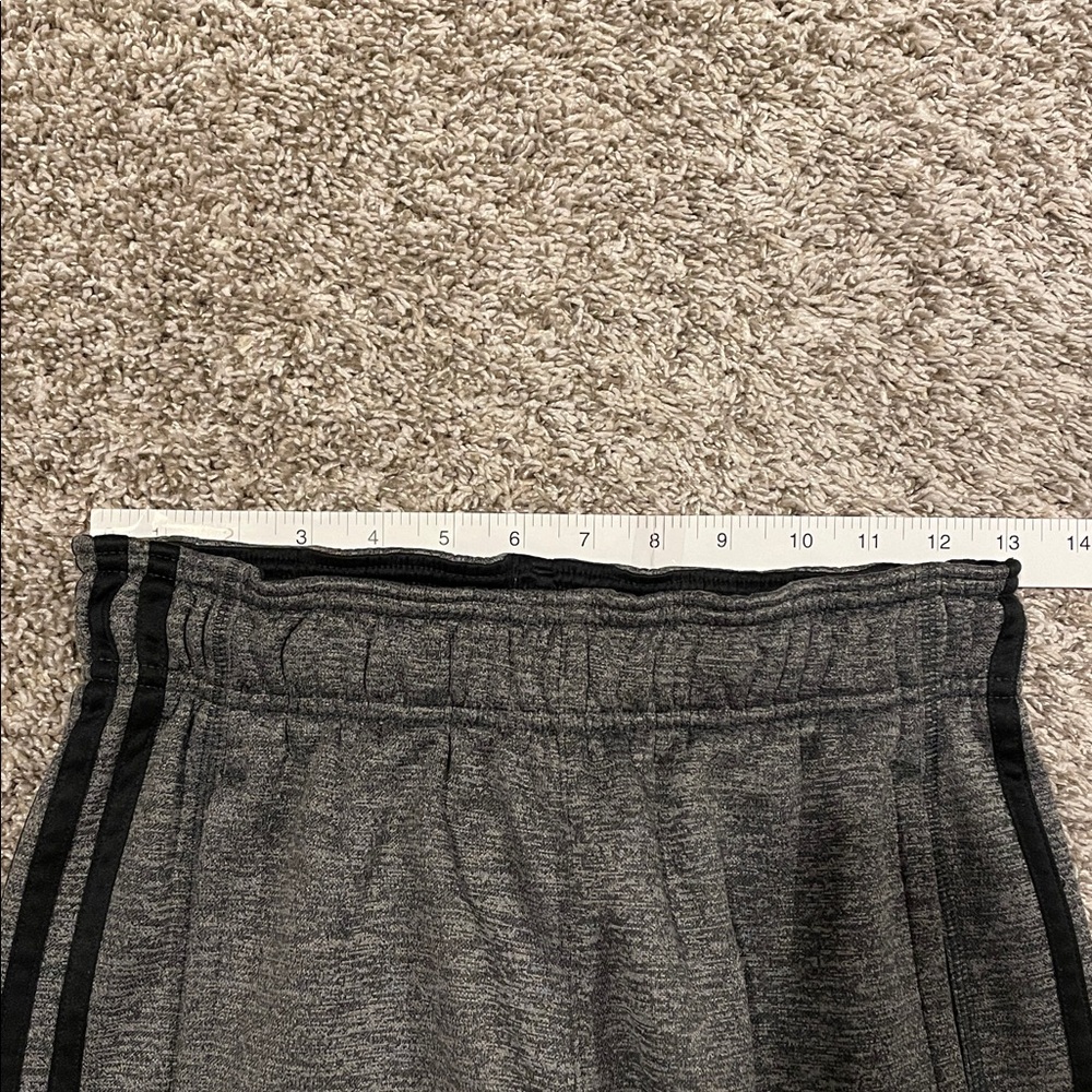 Adidas Women’s Small Charcoal Sweatpants with Black Stripes - Picture 10 of 10